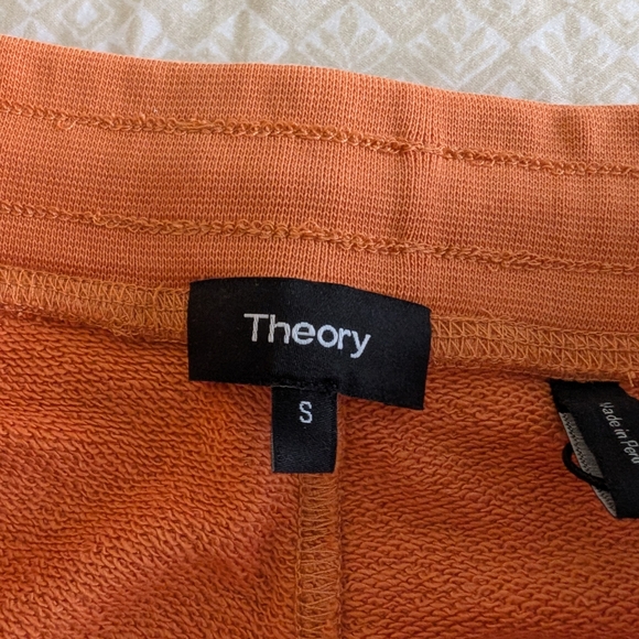 Theory Orange Athletic Shorts with Elastic Waistband - Picture 5 of 7
